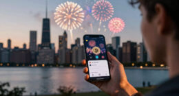 Chicago Plane Fireworks Strike