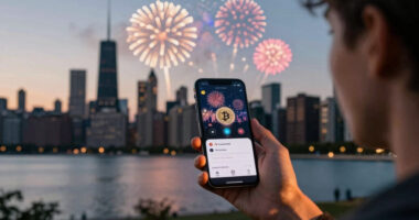 Chicago Plane Fireworks Strike