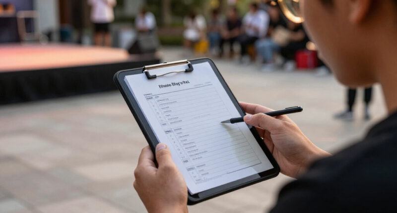 Top Tips For Creating One-Page Show-Day Run Sheets For Performers