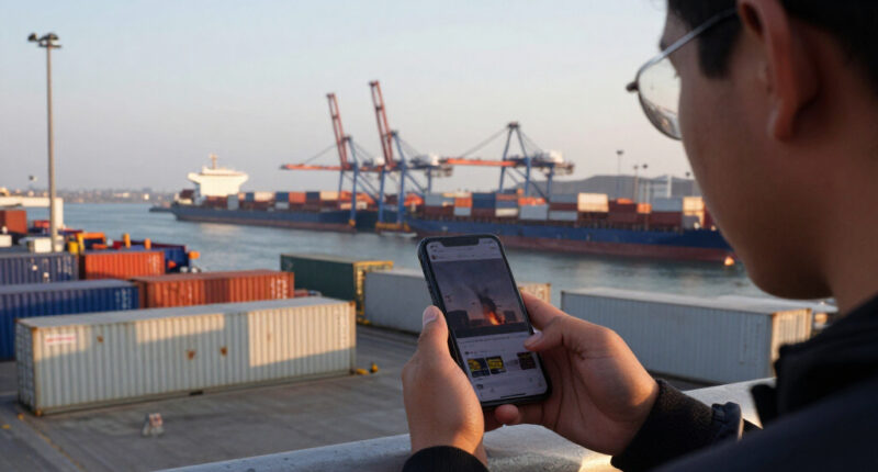 Ukrainian Drone Attack On Russian Port City Kills Four. Fire Reported At Port.